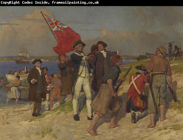 E.Phillips Fox Landing of Captain Cook at Botany Bay